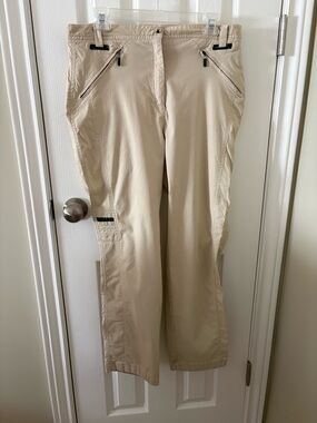 jamie sadock Khaki/Tan Golf Cargo Pants with Zip Pockets